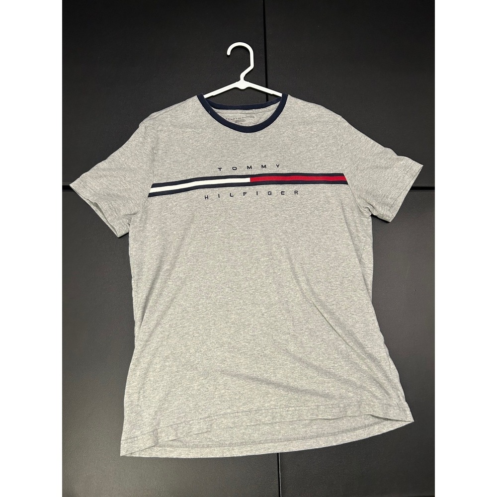 Tommy Hilfiger Gray T-Shirt Mens Large